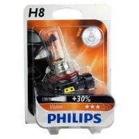 Лампа автомобільна галогенна PHILIPS Vision +30% H8 12360B1 (824165 )