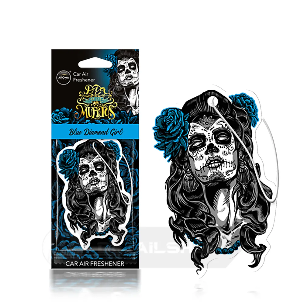 Автомобільний ароматизатор Aroma Car Dia De Los Muertos - Blue Diamond Girl (831167)