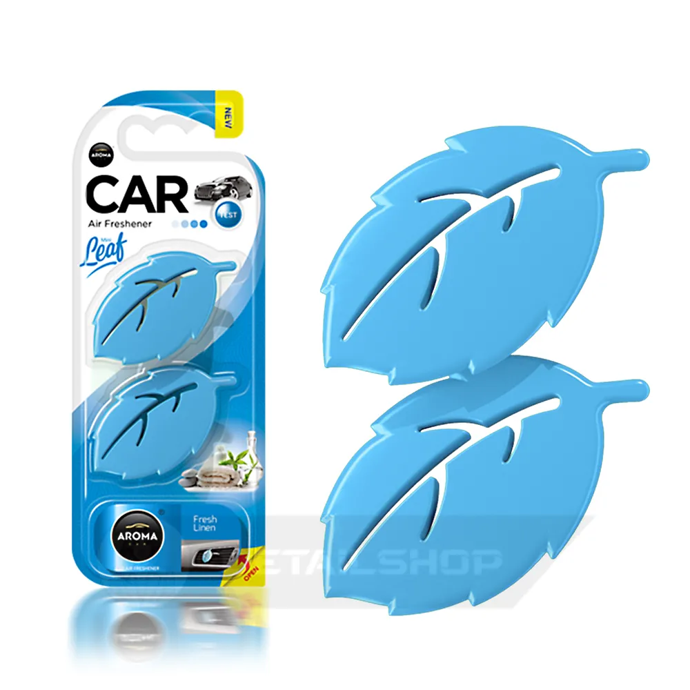 Автомобільний ароматизатор Aroma Car Leaf 3D Mini - Fresh Linen (831327)