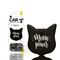Автомобільний ароматизатор Aroma Car Art Cats Quotes - Black (831969)