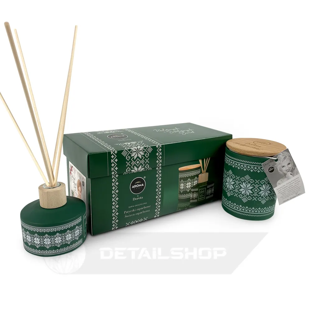 Набір з ароматичної свічки та аромапалочок Aroma Home XMASS BOX "Зимовий ліс" 150г + 100мл (836315)