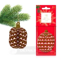 Ароматизатор "Різдвяна кулька червона 3D" Aroma Home Merry Christmas - Gingerbread (836902)