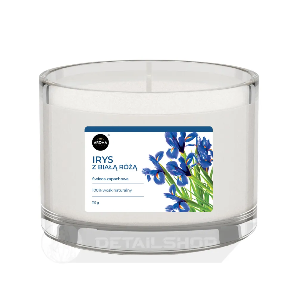 Ароматична свічка Aroma Home, Базова серія - Ірис з білою трояндою 115 г (839385)