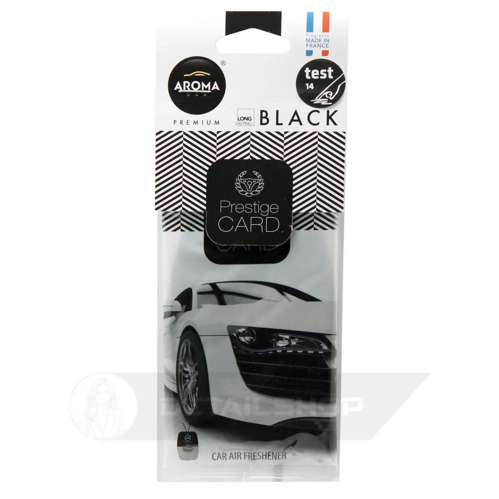 Автомобільний ароматизатор Aroma Car Prestige Card - Black (926644)