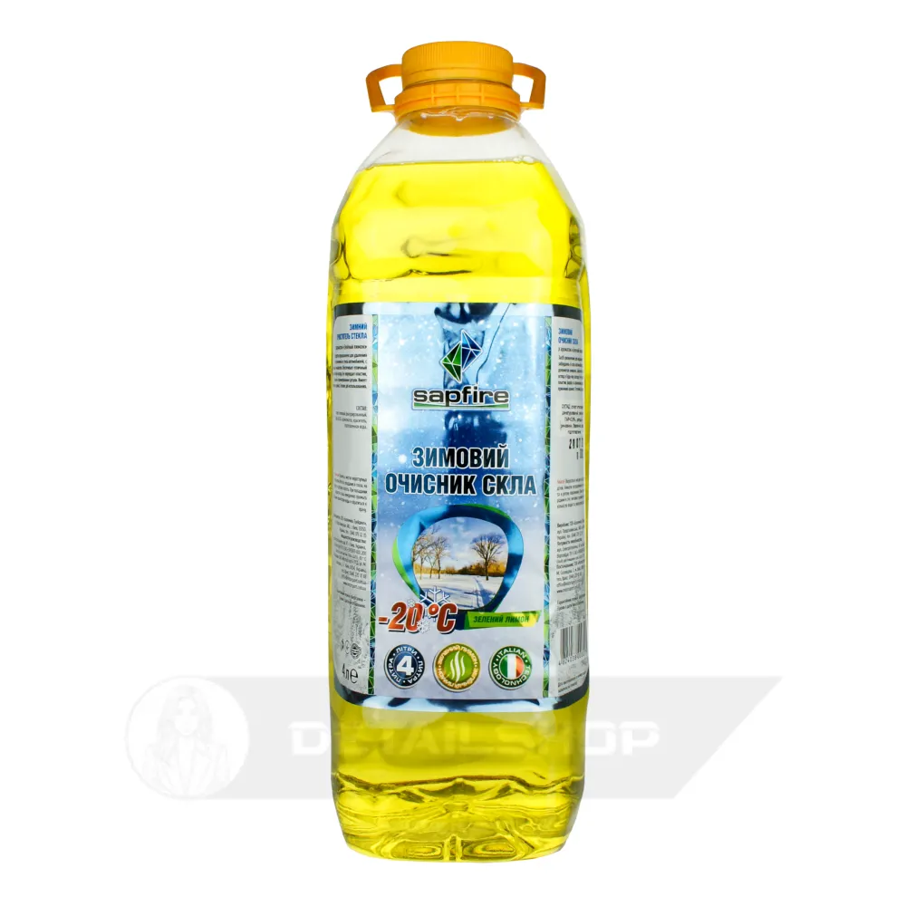 Очисник скла зимовий -20°С 4 л SAPFIRE - зелений лимон (003279)