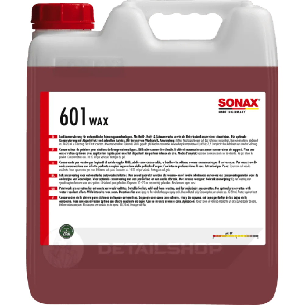 Рідкий віск 10 л SONAX Wax 601 (601600)