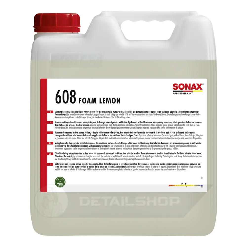 Активна піна концентрат 10 л SONAX Foam Lemon 608 (608600)