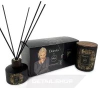 Набір з ароматичної свічки та аромапалочок Aroma Home XMASS BOX "Чорна троянда з пачулі" 150г + 100мл (100155)
