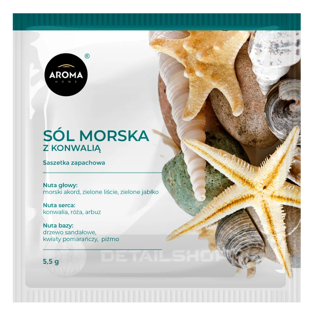 Ароматичні саше Aroma Home, Базова серія, Морська сіль з конвалією 5,5 г (100230)