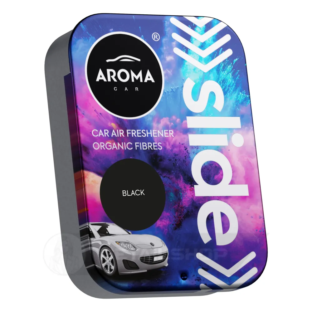 Автомобильний ароматизатор Aroma Car Organic SLIDE - Black (116903)