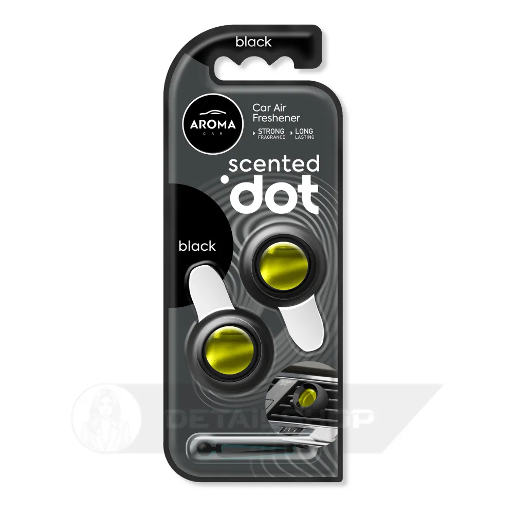 Автомобільний мембранний ароматизатор Aroma Car Scented Dot Double - Black (120092)