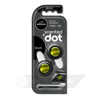 Автомобільний мембранний ароматизатор Aroma Car Scented Dot Double - Black (120092)