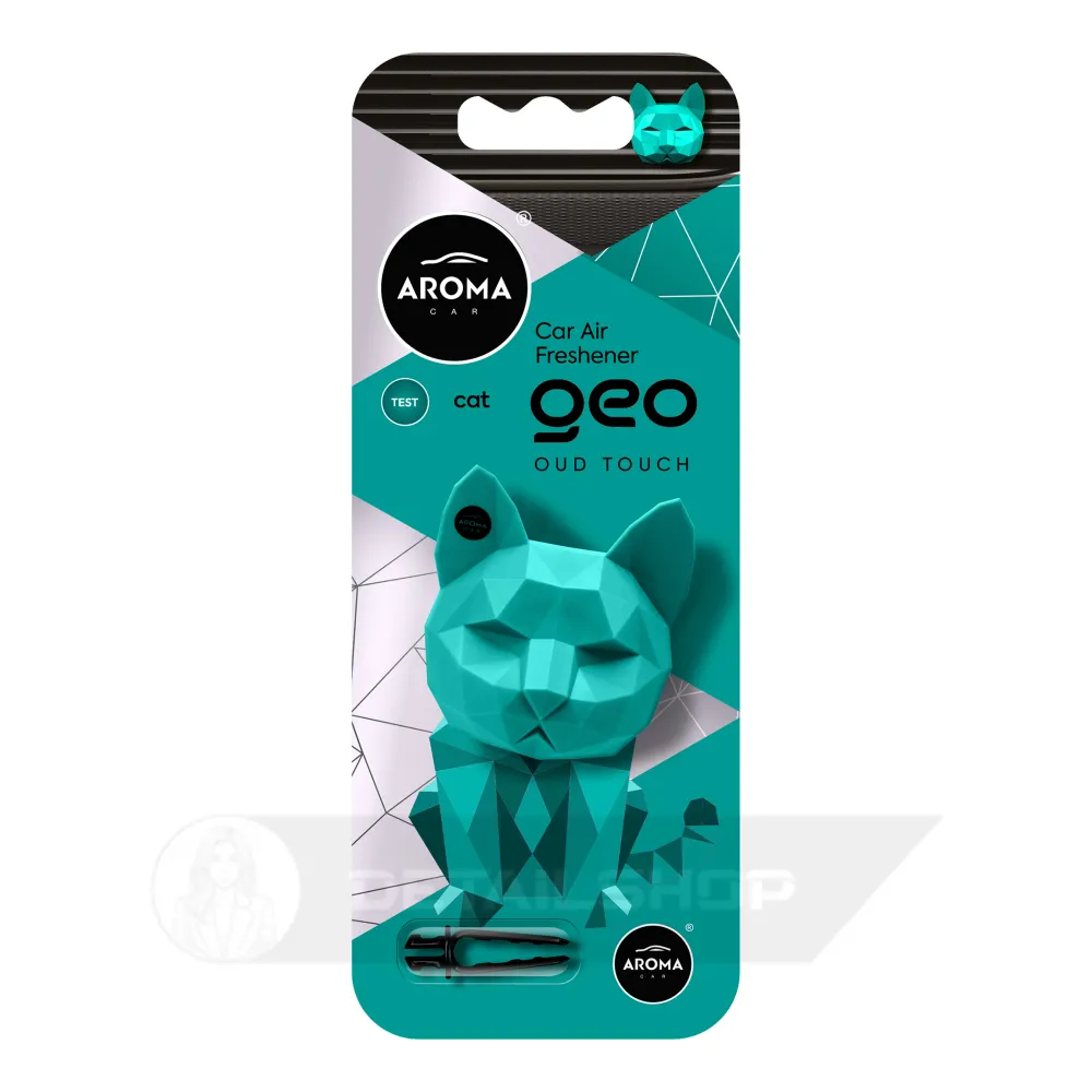 Автомобільний полімерний ароматизатор Aroma Car GEO Cat - Oud Touch (121495)