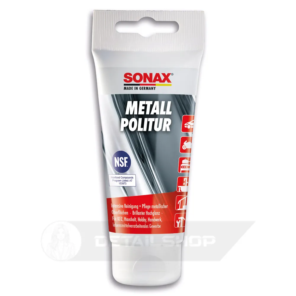Очисник-поліроль для металу 75 мл SONAX Metal Polish (204000)