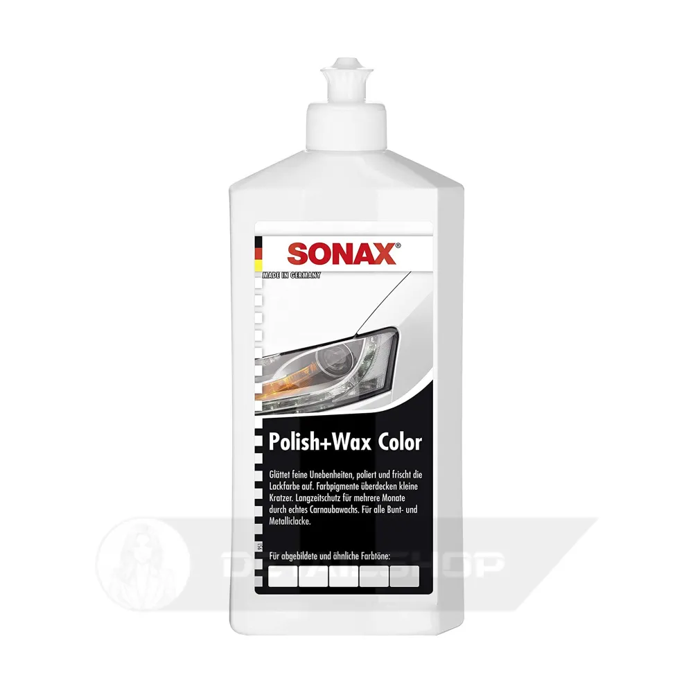 Кольоровий поліроль з воском білий 500 мл SONAX Polish & Wax Color NanoPro (296000)