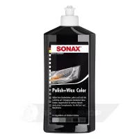 Кольоровий поліроль з воском чорний 500 мл SONAX Polish & Wax Color NanoPro (296100)