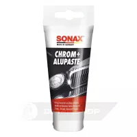 Поліроль для хрому, алюмінію, латуні 75 мл SONAX Chrome + Alupaste (308000)