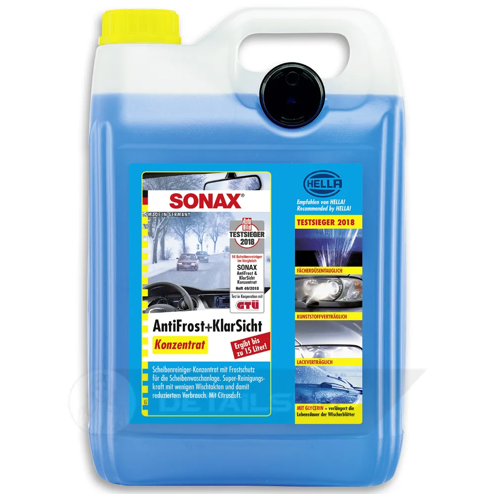 Концентрат омивача скла зимовий -70 ° С 5 л SONAX Antifrost + Klarsicht Konzentrat (332505)