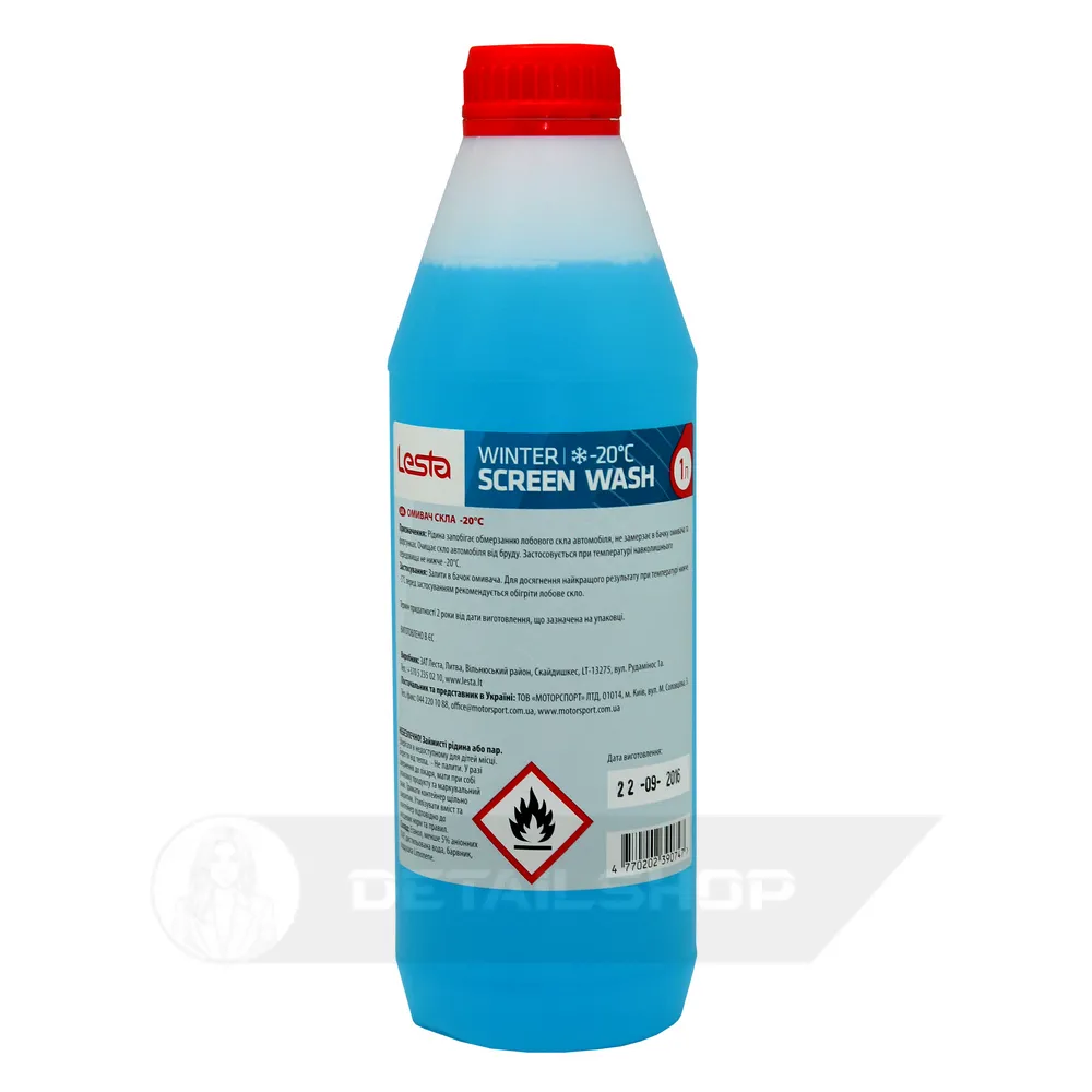 Омивач скла зимовий -20°С 1 л Lesta WINTER SCREEN WASH (390747)