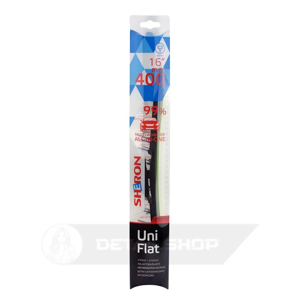 Щітка склоочисника безкаркасна 400 мм Uni flat SHERON (000584)