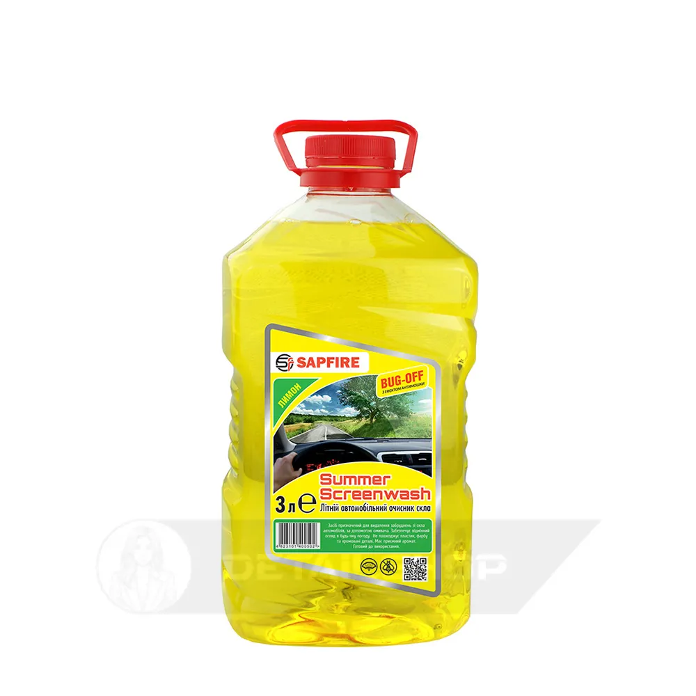 Омивач скла літній SAPFIRE Summer Screenwash 3 л - лимон (400502)