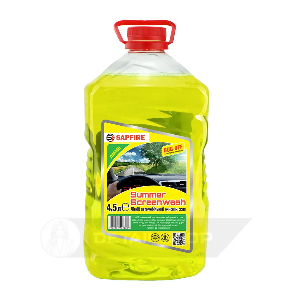 Омивач скла літній SAPFIRE Summer Screenwash 4,5 л - лимон (400526)