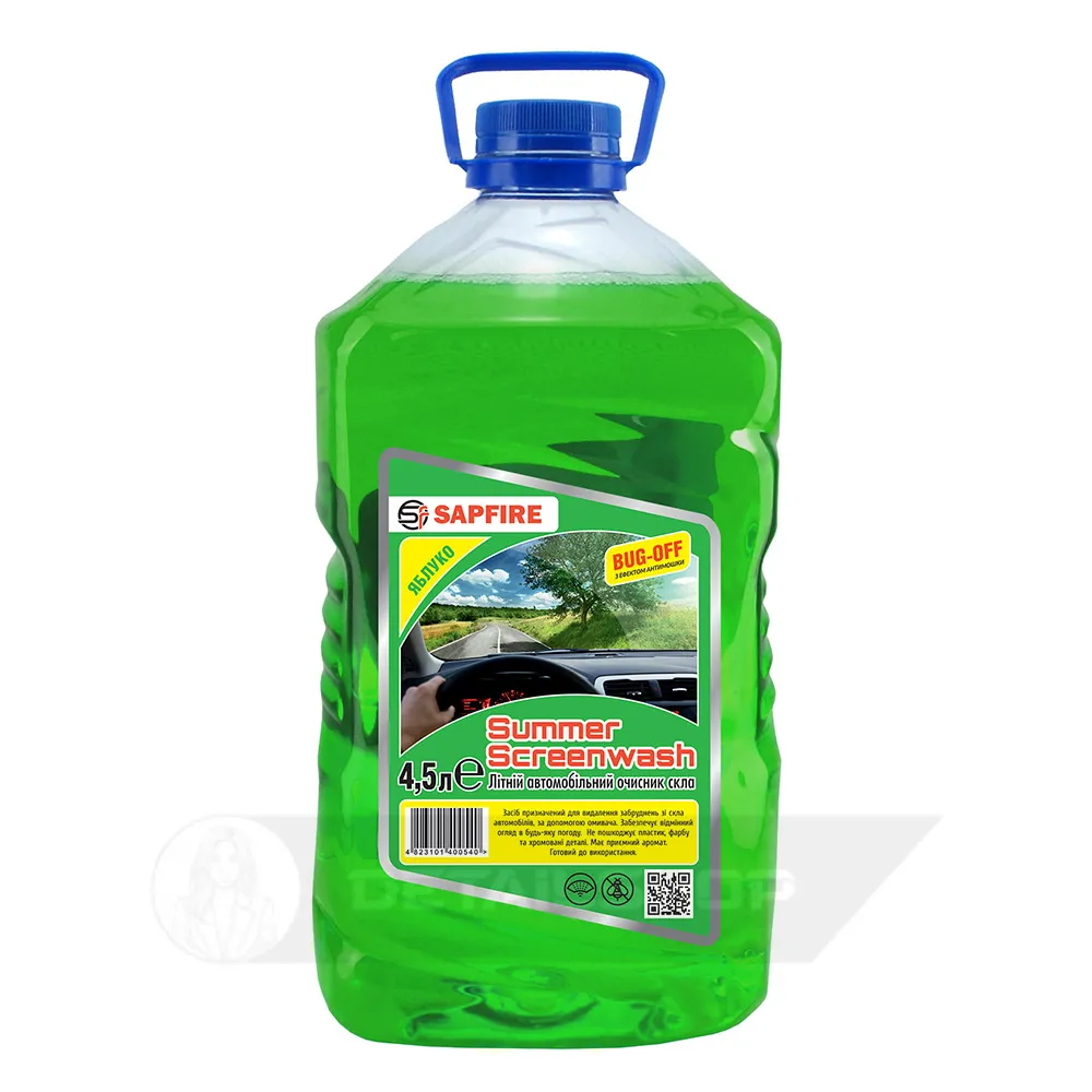 Омивач скла літній SAPFIRE Summer Screenwash 4,5 л - яблуко (400540)