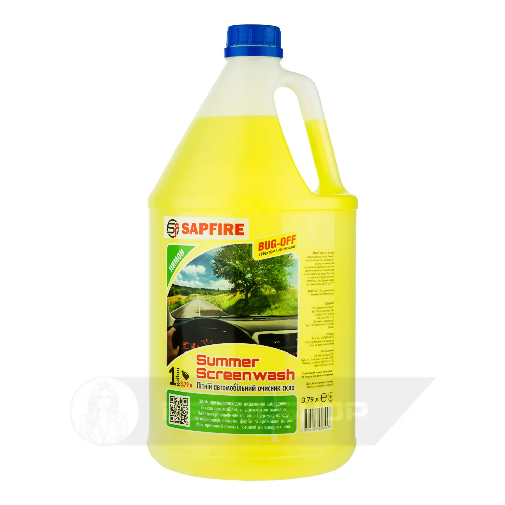 Омивач скла літній SAPFIRE Summer Screenwash 3,79 л - лимон (400557)