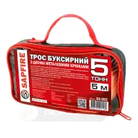 Трос буксирний 5 тонн 5 м SAPFIRE (401189)