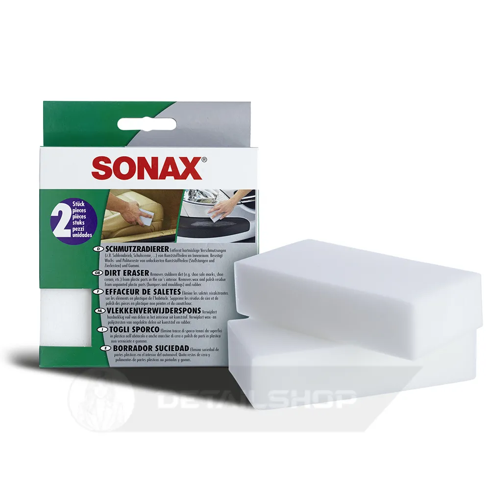 Набір меламінових губок для чищення забруднених поверхонь 2 шт SONAX (416000)
