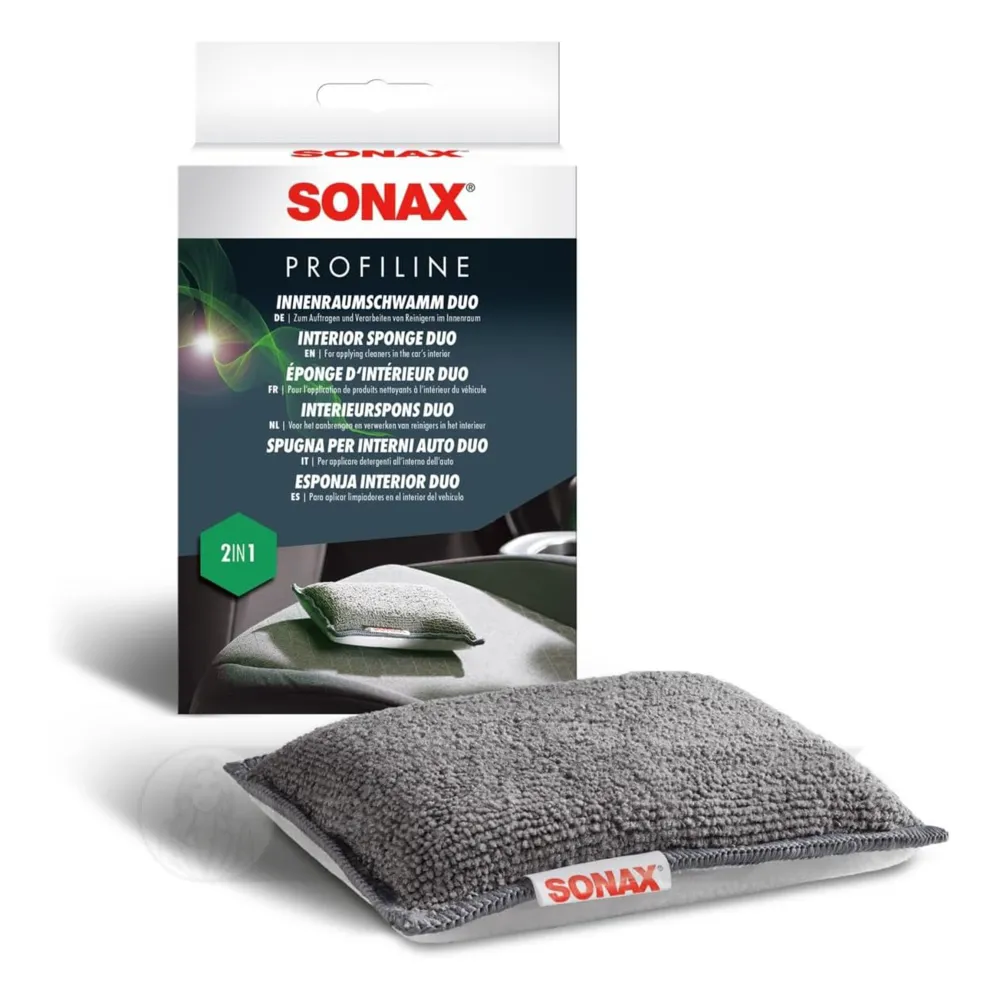 Губка двостороння для очищення інтер'єру SONAX InnenraumSchwamm Duo (419300)