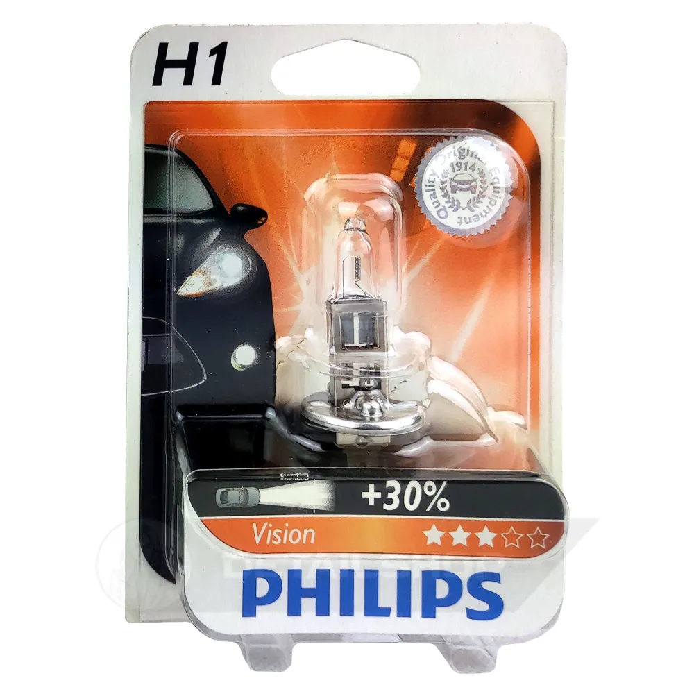 Лампа автомобільна галогенна PHILIPS Vision +30% H1 12258PRB1 1 шт (475169)