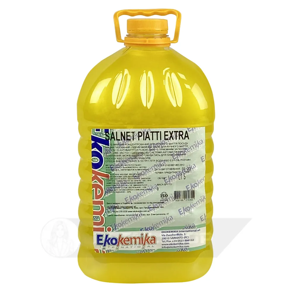 Концентрований засіб для ручного миття посуду 5 л Ekokemika Clean Line SALNET PIATTI EXTRA (570355)