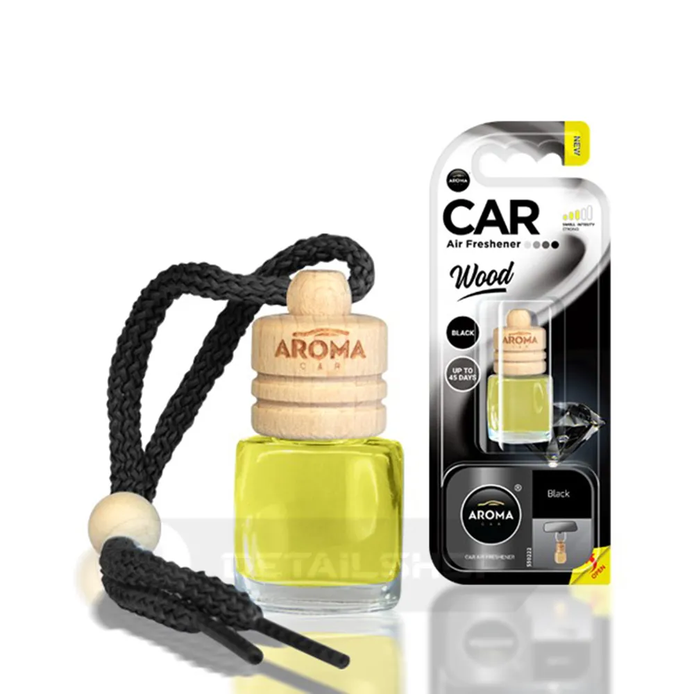 Автомобильный ароматизатор Aroma Car Wood - Black 6 мл (631180)
