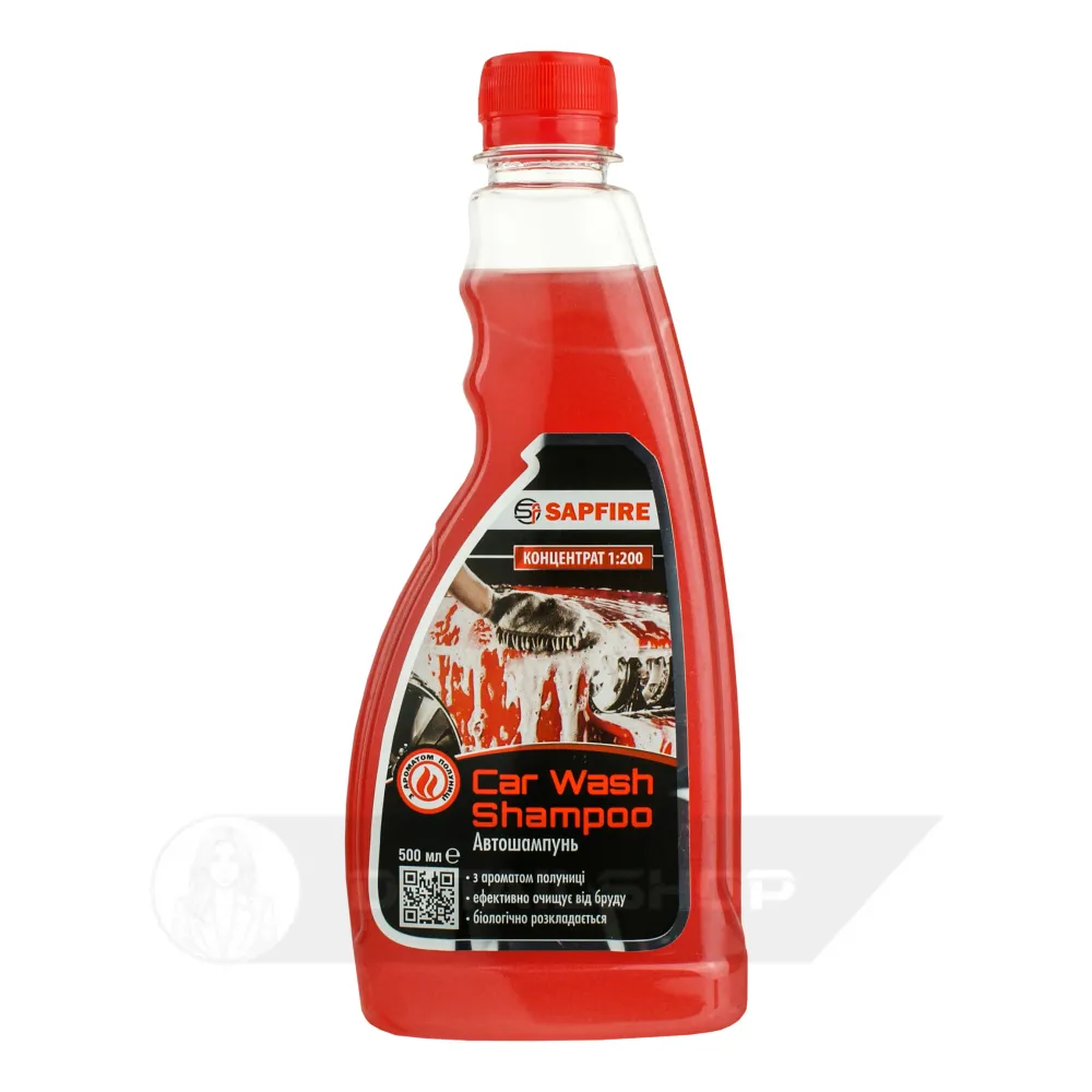 Автошампунь с ароматом клубники 500 мл SAPFIRE Car Wash Shampoo (745335)