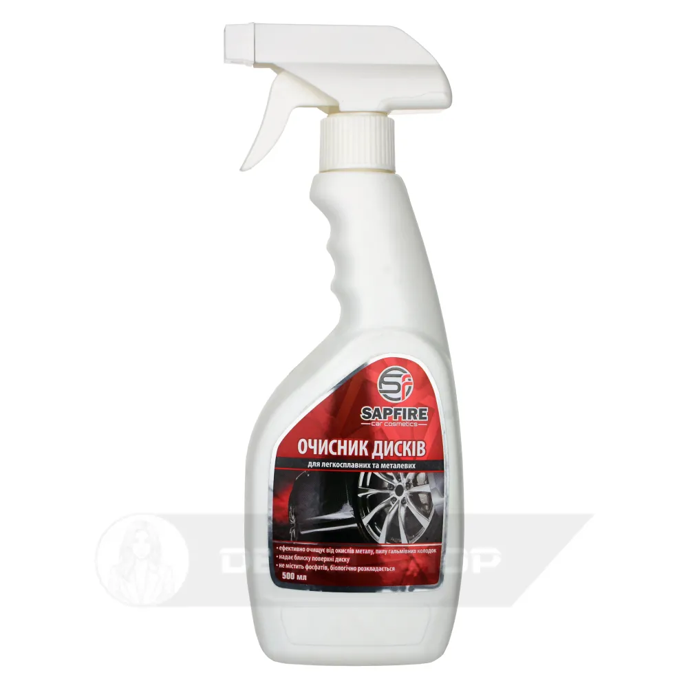 Безкислотний очисник легкосплавних та сталевих дисків 500 мл SAPFIRE Wheel Cleaner (750776)