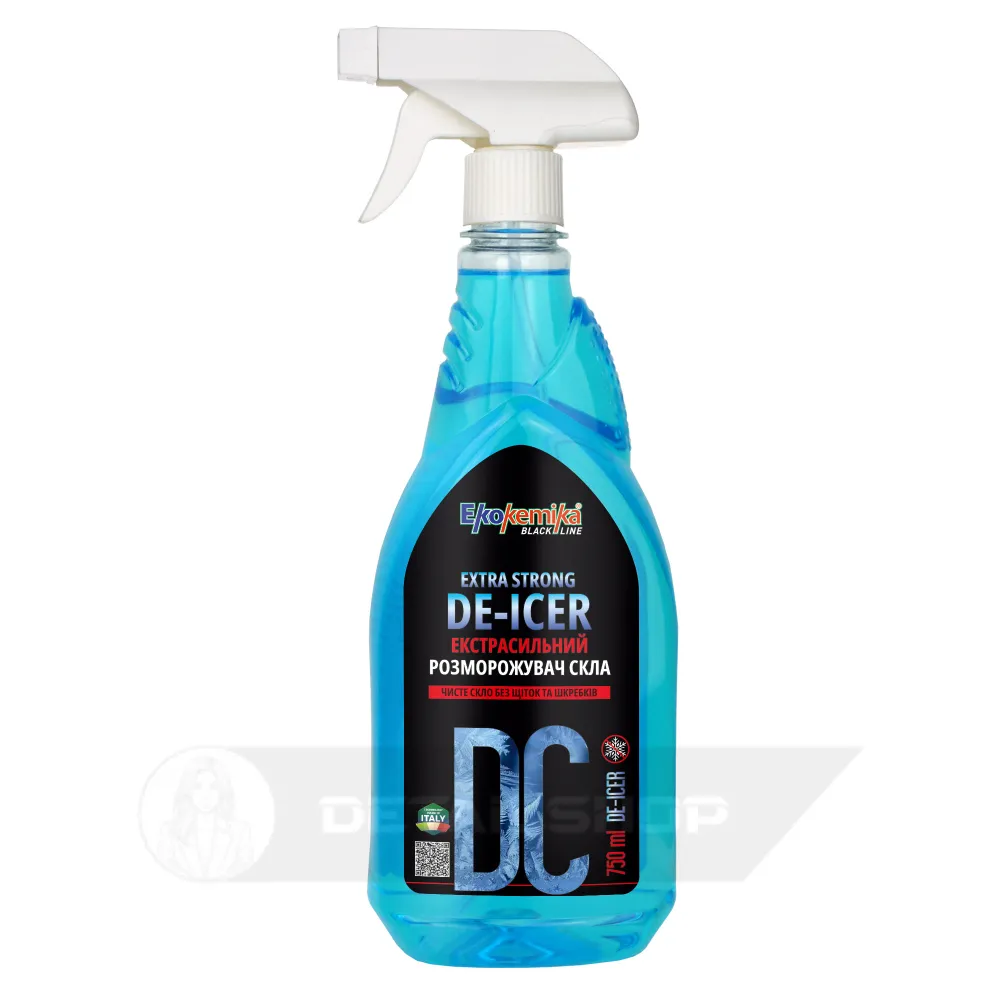 Розморожувач скла екстрасильний 750 мл Ekokemika Black Line Extra Strong DE-ICER (780927)