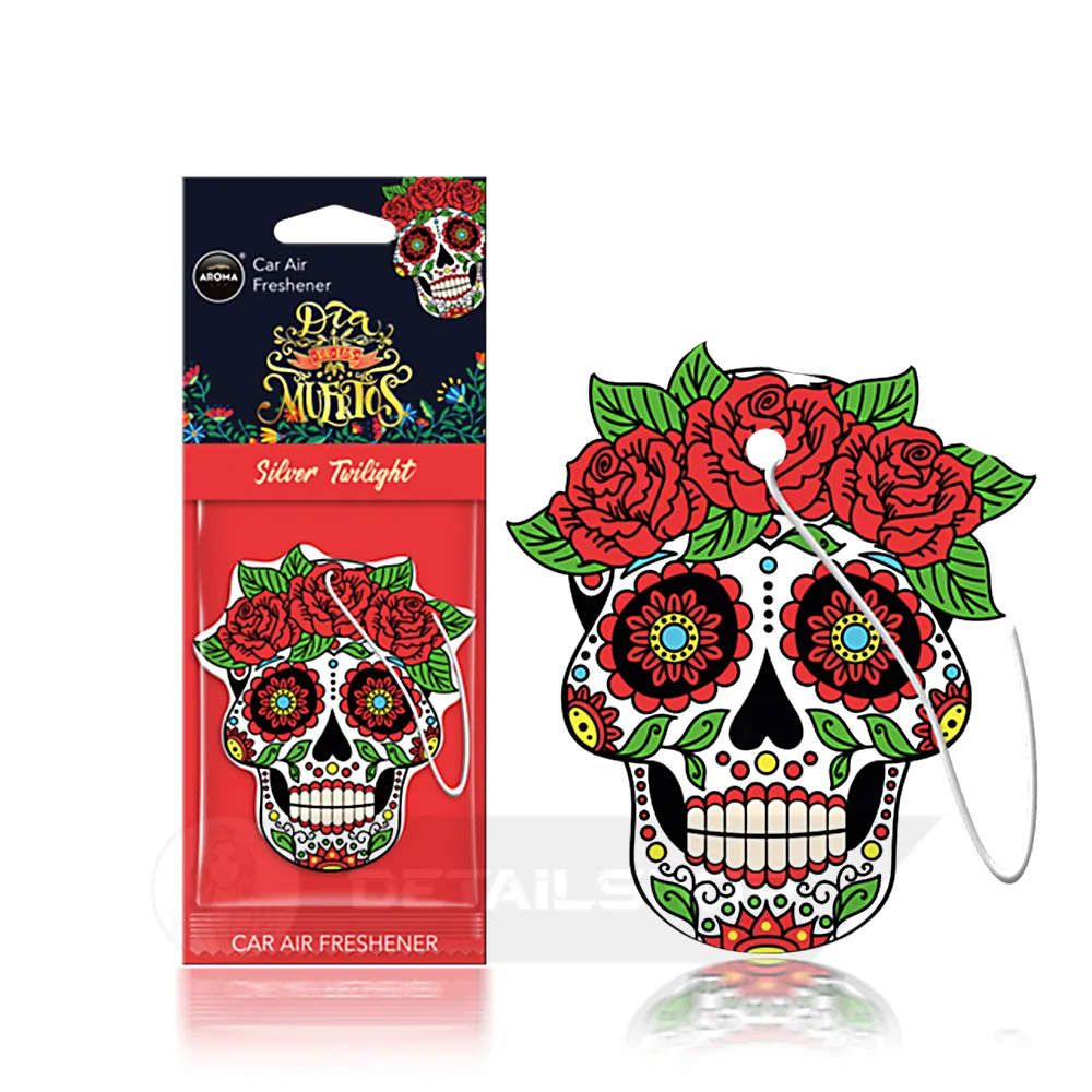 Автомобільний ароматизатор Aroma Car Dia De Los Muertos - Silver Twilight (831181)
