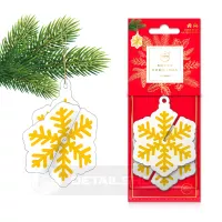 Ароматизатор "Сніжинка золота 3D" Aroma Home Merry Christmas - Cinnamon (837237)
