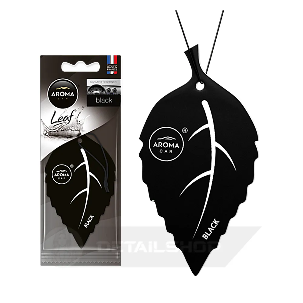 Автомобільний ароматизатор Aroma Car Leaf - Black (920888)