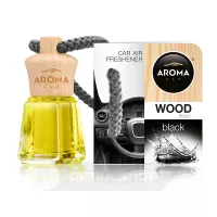 Автомобільний ароматизатор Aroma Car Wood Mini - Black 4 мл (921557)
