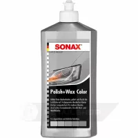 Кольоровий поліроль з воском сірий 500 мл SONAX Polish & Wax Color NanoPro (296300)