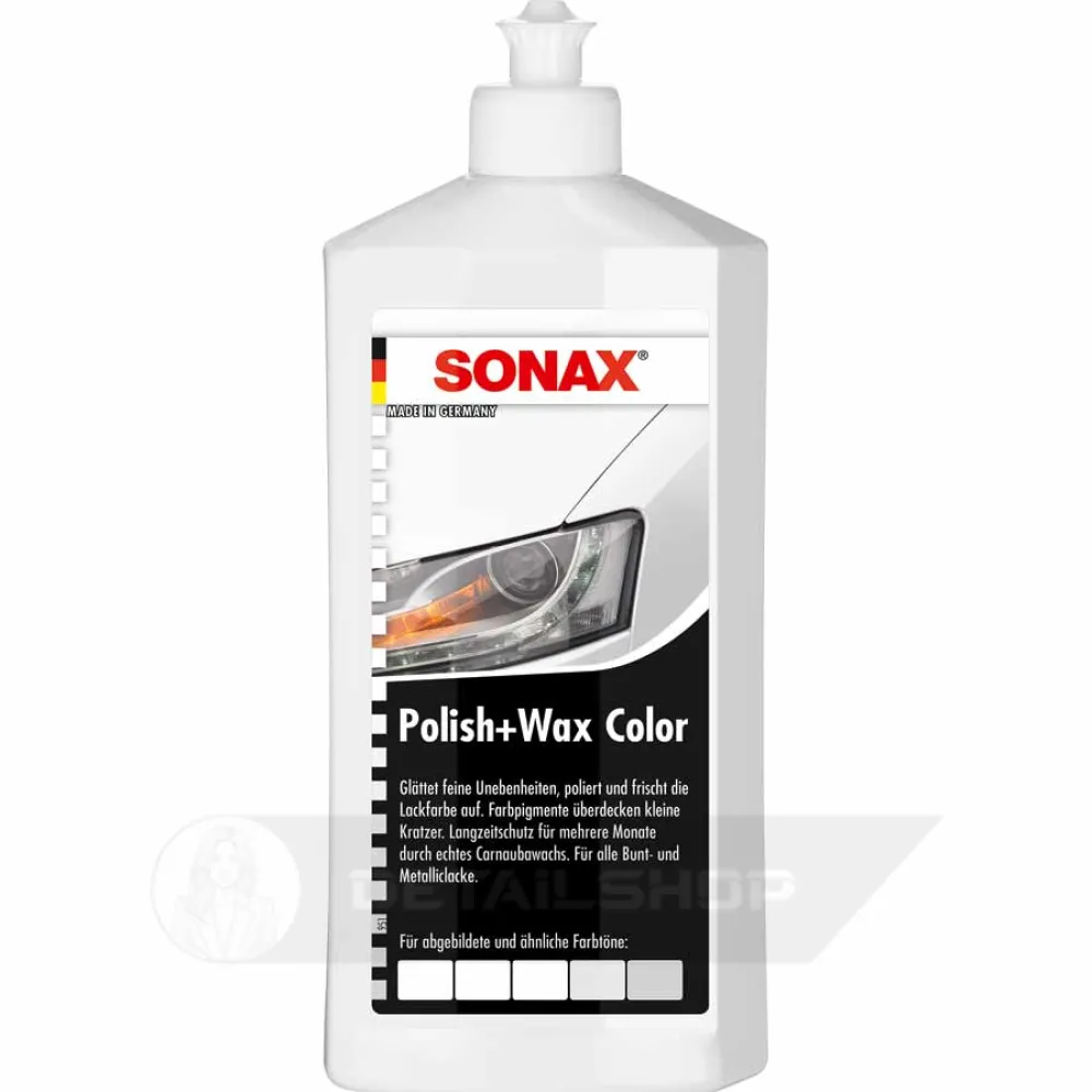 Кольоровий поліроль з воском білий 250 мл SONAX Polish & Wax Color NanoPro (296041)