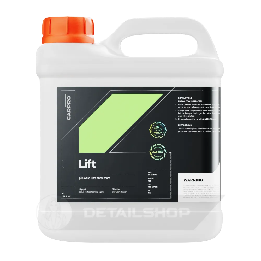 CARPRO LIFT Snow Foam 4000 ml - висококонцентрована піна (1:10) для попереднього миття автомобіля.