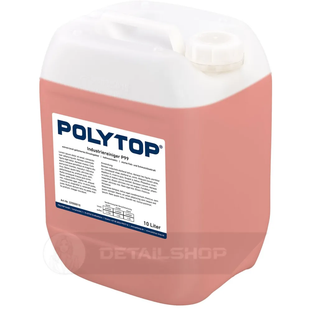 POLYTOP Industrial Cleaner P99 10 L - aктивна піна для попереднього миття 