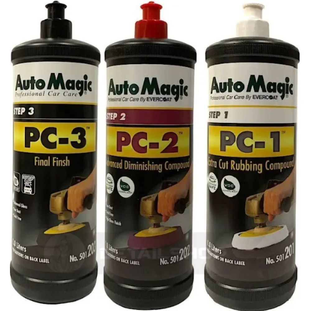 Комплект полировальных паст Auto Magic  1, 2, 3 этап
