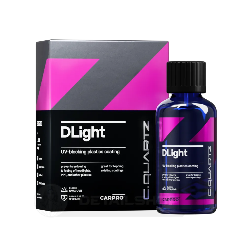 CARPRO CQuartz Dlight 50 ml для пластика, PPF и ЛКП, 24 мес +