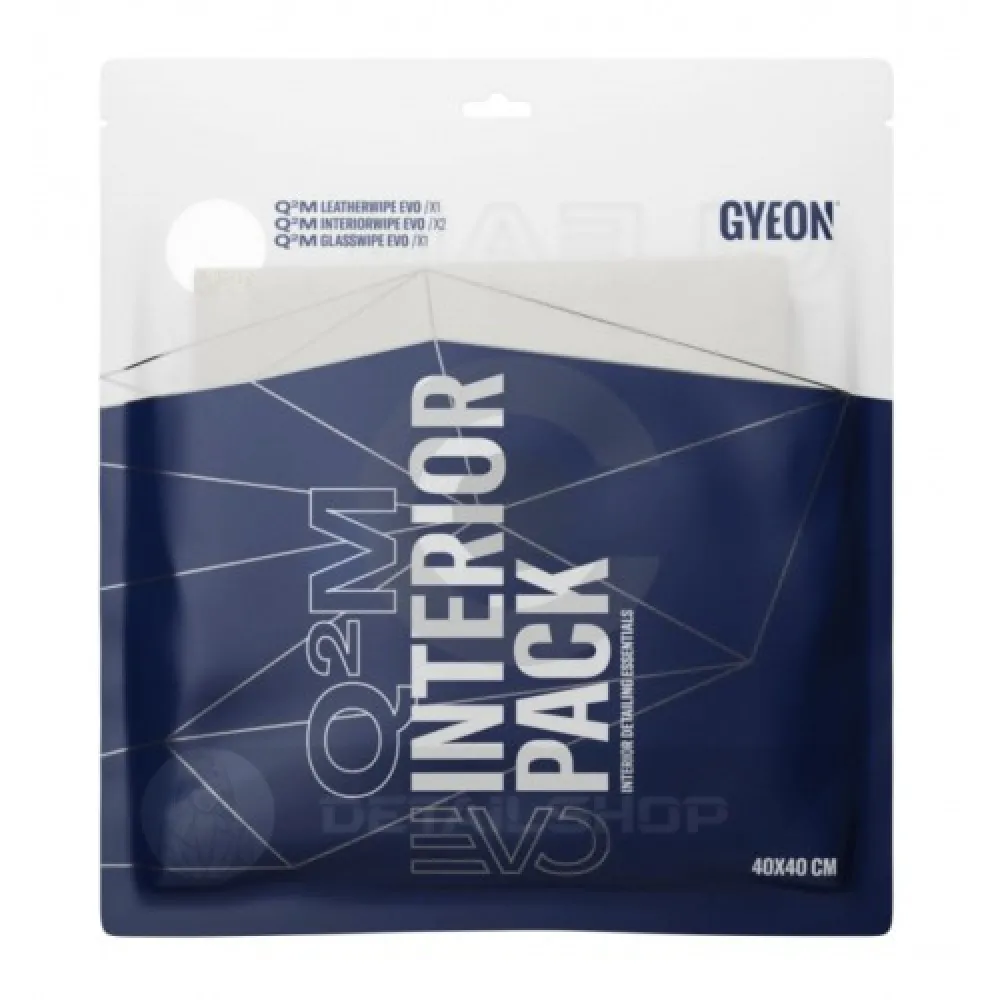 Gyeon Q²M INTERIOR PACK EVO 40x40 см(4шт) - набір серветок з мікрофібри 