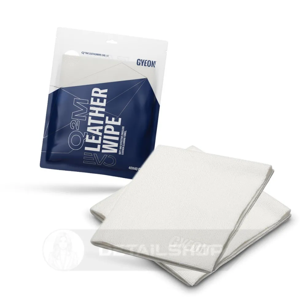 Gyeon Q²M LEATHER WIPE EVO 40х40 см (2 шт) - полотенце для кожи