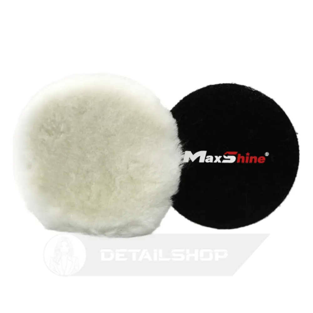 Полировальный круг MaxShine Premium Wool Cutting Pad Ø80 mm Из жёсткой шерсти, Ø80 мм